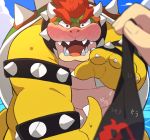  0119_muu 2020 anthro belly blush bowser clothing hi_res humanoid_hands kemono koopa male mario_bros nintendo overweight overweight_anthro overweight_male scalie solo swimwear video_games 