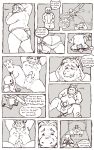  10:16 2020 absurd_res animated_skeleton anthro asgore_dreemurr balls bed belly bodily_fluids bone boss_monster bovid butt caprine clothing comic cum duo ejaculation english_text fluffybriefs furniture genital_fluids genitals hi_res hoodie male male/male mammal overweight overweight_male penis phone sans_(undertale) sex skeleton text topwear undead undertale underwear video_games 