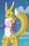  absurd_res anthro digimon digimon_(species) female hi_res mr.albafox renamon solo 