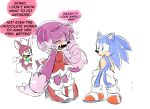  2016 alternate_species amy_rose anthro blue_body blue_fur blush bodily_fluids chip_(sonic) claws clothing crying dialogue drawloverlala dress english_text eulipotyphlan female footwear fur gloves green_eyes group handwear hedgehog hi_res male mammal pink_body pink_fur red_body red_clothing red_dress red_fur sad shoes simple_background sonic_the_hedgehog sonic_the_hedgehog_(series) sonic_unleashed speech_bubble standing sweat tears text were wereeulipotyphlan werehog white_background white_body white_fur yellow_eyes 