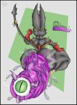 anal_fluids anal_juice_drip anal_prolapse anthro anus balls big_butt black_border bodily_fluids border bottom_heavy butt clothing demon epididymis eye_anus feet felid feline felis fur gaping gaping_anus genital_fluids genitals gloves hair handwear headgear headwear hi_res humanoid_genitalia hyper_prolapse invocation loose_anus loose_orifice magic_user male mammal mask penis piercing prolapse raphe_(anatomy) red_clothing saggy_balls simple_background solo tail tentacles vein wilelter