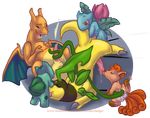  bayleef bulbasaur charizard ivysaur nintendo pokemon vulpix 