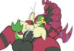 abdominal_bulge alpha_channel anal anal_orgasm animal_genitalia anthro arthropod balls big_balls big_penis blush bodily_fluids butt cum cum_in_ass cum_inside cum_while_penetrated cumshot dingustumble_(artist) duo ejaculation erection feral generation_3_pokemon generation_4_pokemon generation_5_pokemon genital_fluids genitals hands-free male male/male male_penetrated male_penetrating male_penetrating_male myriapod nintendo orgasm penetration penis pokemon pokemon_(species) red_body scolipede sex simple_background size_difference snivy tongue tongue_out traced transparent_background