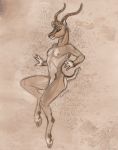  2020 4_fingers animal_genitalia antelope anthro bovid caribou_(artist) digital_media_(artwork) fingers genitals hooves horn male mammal sheath solo 