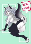  absurd_res anthro butt canid canid_demon canine canis demon female hellhound helluva_boss hi_res loona_(vivzmind) mammal monster nidinen solo were werecanid wolf 