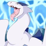  1:1 ambiguous_gender bodily_fluids drooling gritsnshit hi_res legendary_pok&eacute;mon lugia mouth_shot nintendo open_mouth pok&eacute;mon pok&eacute;mon_(species) saliva solo teeth teeth_showing tongue tongue_out video_games 