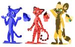  african_wild_dog anthro canid canine cheetah featureless_crotch felid feline female fur group hi_res lynx male mammal marc_(theblueberrycarrots) milo_(juantriforce) nude restricted_palette spots spotted_body spotted_fur standing stephie_(fraydia1) theblueberrycarrots 