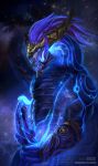  abs anthro aurelion_sol_(lol) balls big_penis claws deity detailed_background digital_media_(artwork) dragon erection genitals hair hi_res horn humanoid_genitalia humanoid_penis league_of_legends male mammal masturbation muscular muscular_anthro muscular_male not_furry nude open_mouth penis riot_games scalie solo spirit todex video_games 