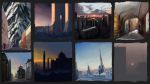  16:9 4k absurd_res building city cloud day digital_media_(artwork) digital_painting_(artwork) eqlipse_(artist) hi_res mountain not_furry outside painterly practice sky snow study thumbnails widescreen zero_pictured 