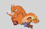  anthro charizard dragon duo eating_feces faceless_male facesitting feces feral forced hi_res human male male/male mammal nintendo pok&eacute;mon pok&eacute;mon_(species) reikomatsu_(artist) scalie scat size_difference smelly video_games 
