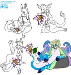  anthro bori_(neopets) brush conditional_dnp english_text female fingering gender_transformation genitals hi_res jumpstart_games lustylamb lutari male masturbation mtf_transformation neopet_(species) neopets paintbrush pussy solo text transformation video_games 