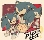  ! &lt;3 2018 anthro biped blue_body blue_fur clothed clothing crossdressing english_text eulipotyphlan eyes_closed food fur gloves green_eyes handwear hedgehog holding_food holding_object legwear male mammal mem348 one_eye_closed pizza pizza_hut red_clothing smile solo sonic_the_hedgehog sonic_the_hedgehog_(series) standing text thigh_highs white_clothing white_legwear wink 