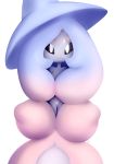  alpha_channel black_sclera blue_hair female genitals hair hatterene hi_res humanoid long_hair nintendo pok&eacute;mon pok&eacute;mon_(species) pussy rasenxoru solo video_games white_body 