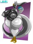  absurd_res anthro arceus big_breasts breasts earth female hi_res huge_breasts kaithunderstone75 legendary_pok&eacute;mon macro nintendo nude pok&eacute;mon pok&eacute;mon_(species) slightly_chubby solo thick_thighs video_games 