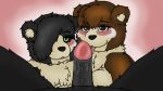  16:9 anthro black_body black_eyes black_fur blush bodily_fluids brown_body brown_fur darknetic daughter father father_and_child father_and_daughter female first_person_view fur genitals green_eyes group hi_res hybrid incest_(lore) kuma_(darknetic) licking looking_at_viewer male male/female mammal mocha_(darknetic) open_mouth oral parent parent_and_child penile penis penis_lick semi-anthro sex simple_background smile tongue tongue_out ursid white_body white_fur widescreen willow_(darknetic) yellow_body yellow_fur 