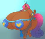  absurd_res anthro big_breasts breasts cleavage clothed clothing equid equine female hasbro hi_res horn huge_breasts hyper hyper_breasts mammal marauder6272 my_little_pony nonuberis princess_amore_(mlp) shiftyshades solo unicorn wide_hips 