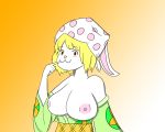  5:4 absurd_res agigator anthro breasts carrot_(one_piece) clothed clothing female hi_res lagomorph leporid mammal nipples one_piece partially_clothed rabbit solo 