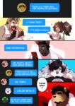 2021 absurd_res alexei_zoloto anthro bear beard bed black_body black_fur black_hair blue_eyes booboo34 brown_bear brown_body brown_eyes brown_fur button_ears canid canine canis chloe_sanchez clothing comic comic_panel dave_volkov dialogue ear_piercing english_text facial_hair facial_scar female floppy_ears fur furniture gloves_(marking) grey_body grey_fur group group_chat hair hi_res hybrid hyena james_sanchez joe_turner kangaroo macropod male mammal markings marsupial multicolored_body multicolored_fur muscular muscular_anthro muscular_male notched_ear on_bed piercing ponytail question_mark rhinoceros scar shirt snout snout_scar speech_bubble spots spotted_body spotted_fur spotted_hyena tan_body tan_fur tan_hair tank_top text texting texting_ui thought_bubble topwear two_tone_body two_tone_fur ursine white_body white_clothing white_fur white_shirt white_tank_top white_topwear wolf