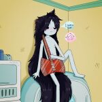 absurd_res adventure_time breasts cartoon_network female female/female hi_res human mammal marceline_(disambiguation) not_furry nude solo sor_denchic vampire