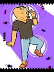  anthro bird_dog bojack_horseman canid canine canis clothed clothing digital_drawing_(artwork) digital_media_(artwork) domestic_dog fur goodboyer(artist) hunting_dog looking_at_viewer male mammal mr._peanutbutter netflix retriever smile solo tongue tongue_out 