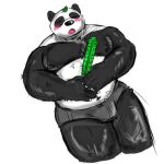 anthro bamboo bear black body giant_panda hi_res male male/male mammal overweight overweight_male shingoakuma solo white_body