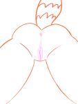  3:4 animal_humanoid anthro anus bottom_pov butt canid canid_humanoid canine canine_humanoid creamywiggler female fox fox_humanoid genitals hi_res humanoid mammal mammal_humanoid pussy simple_background sketch solo 