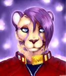  absurd_res anthro cheetah danji-isthmus felid feline hi_res male mammal portrait tagme 