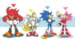  2018 7:4 amy_rose anthro biped blue_body blue_eyes blue_fur canid canine clothing crossed_arms dress echidna eulipotyphlan female footwear fox fur gloves green_eyes group handwear hedgehog heytherechief holding_object holding_tool knuckles_the_echidna male mammal miles_prower monotreme open_mouth open_smile pink_body pink_fur red_body red_clothing red_dress red_fur shoes simple_background smile sonic_the_hedgehog sonic_the_hedgehog_(series) standing tan_body tan_fur tools white_background white_body white_fur wrench yellow_body yellow_fur 