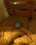 bed dragon furniture green_body green_scales hasbro mlp_g5 my_little_pony mythicalartist34 palette real scales solo sparky_sparkeroni_(mlp) under_covers