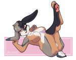  anthro exposed female lagomorph leporid mammal pinup pose rabbit zombikiss 