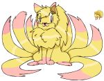  alpha_channel ambiguous_gender anonymous_artist canid canine eyewear fan_character feral fox fur glasses hazel_luvsol mammal multi_tail ninetales nintendo pink_eyes pink_paws pok&eacute;mon pok&eacute;mon_(species) simple_background smile solo transparent_background video_games yellow_body yellow_fur 