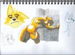 abs absurd_res anthro biceps butt canid canine canis cooper_krager fur hi_res looking_down male mammal muscular muscular_anthro muscular_male nipples nude pecs pinumontbalou remember_the_flowers scar sketch solo tail traditional_media_(artwork) wet wolf yellow_body yellow_fur