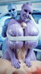 3d_(artwork) absurd_res alien alien_humanoid areola areola_slip asari big_breasts blue_body bodily_fluids breast_play breast_squish breasts cum cum_on_breasts cum_on_penis digital_media_(artwork) female female/female female_shepard genital_fluids genitals group gynomorph hi_res huge_breasts human humanoid intersex intersex/female kneeling mammal mass_effect nipples nude penis pseudo_hair purple_body rigid3d sex smile squish tentacle_hair tentacles titfuck trio