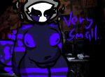 animatronic anthro big_breasts breasts digital_media_(artwork) eyeliner female five_nights_at_freddy&#039;s five_nights_at_freddy&#039;s_2 freckles fur genitals hi_res machine magic makeup marionette_(fnaf) navel nipples nude pussy robot rub_pupet_(character) rub_puppet scottgames simple_background solo tail text uulitch