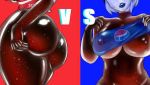  beverage breasts butt coca-cola cola drinks duo female humanoid low_res nipples not_furry pepsi soda sodapopman thick_thighs vs 