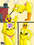 appliance avian bird chica_(fnaf) chicken cooking_pot female five_nights_at_freddy&#039;s galliform gallus_(genus) hi_res kitchen_appliance oven palister35 phasianid scottgames solo