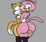age_difference amy_rose anthro big_butt butt canid canine dezmine21 duo eulipotyphlan female fox hedgehog hi_res humor male male/female mammal meme miles_prower older_female sega sex sonic_the_hedgehog_(series) thigh_sex younger_male