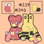 1:1 ambiguous_gender elekid erection feet foot_fetish foot_play footjob generation_2_pokemon genitals group hashtag hi_res id_number magby male nintendo number penis pokemon pokemon_(species) secretsableye sex simple_background tapering_penis text toes yellow_body