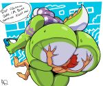 alfa_quinto_(artist) big_butt butt cel-shading facesitting hi_res huge_butt invalid_tag koopa koopa_troopa male male/male mario_bros nintendo nintendo_switch scalie sitting_on_another size_difference slightly_chubby tinto_(nkz) veni_(nkz) yoshi