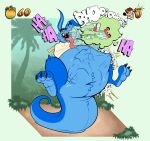 abdominal_bulge absurd_res activision anthro awoogasm belly big_belly blue_body bodily_fluids bodily_noises burping clothing crash_bandicoot_(series) digital_media_(artwork) footwear hi_res kangaroo macropod male male_pred male_prey mammal marsupial navel onomatopoeia open_mouth oral_vore overweight restraints ripper_roo rumbling_stomach saliva shoes simple_background sitting_on_tail sound_effects straitjacket text tongue tongue_out vore