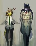 arthropod bee canine coat duo feathers insect male mammal necktie radicalizm-e wasp wings wolf 