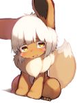  absurd_res ambiguous_gender blush brown_body brown_fur crossover dipstick_tail eevee feral fluffy fur fusion hair hi_res horizontal_pupils hybrid kemono long_ears looking_at_viewer made_in_abyss mammal monotone_hair multicolored_body multicolored_fur multicolored_tail nanachi narehate neck_tuft nintendo nude open_mouth paws pok&eacute;mon pok&eacute;mon_(species) pupils simple_background sitting solo tabhead tuft two_tone_body two_tone_fur video_games whiskers white_background white_body white_fur white_hair yellow_eyes 