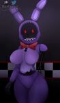  2023 absurd_res animatronic anthro artist_name beanontoast big_breasts bow_tie breasts crossgender curvy_figure detailed_background digital_drawing_(artwork) digital_media_(artwork) featureless_breasts female five_nights_at_freddy&#039;s five_nights_at_freddy&#039;s_2 genitals hi_res inside lagomorph leporid long_ears looking_at_viewer machine mammal mtf_crossgender multicolored_body nude patreon patreon_logo purple_body pussy rabbit red_eyes robot scottgames segmented_arms segmented_body solo thick_thighs twitter twitter_logo two_tone_body voluptuous watermark wide_hips wire withered_bonnie_(fnaf) 