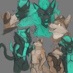 1:1 anthro canid canid_demon canine canis cerberus_(fortnite) demon duo epic_games fortnite headgear hellhound hi_res kissing male male/male mammal mythological_canine mythological_creature mythology sketch sleeping thiccc wendell_(fortnite) wolf
