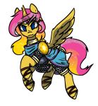  alpha_channel blonde_hair blue_eyes clothed clothing equid equine eventide fan_character female feral fluffy fluffy_tail fur hair hasbro hijackerdraws_(artist) horn horse jewelry mammal multicolored_hair my_little_pony pink_hair pony solo two_tone_hair wings yellow_body yellow_fur 