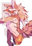 2024 absurd_res anthro black_sclera brown_body brown_fur canid canine canis clothed clothing fur green_eyes hi_res holding_object jackal ka_ramono lifewonders male mammal seth_(tas) solo striped_body striped_fur stripes tail tokyo_afterschool_summoners white_body