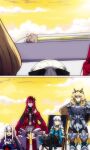  4girls armor baobhan_sith_(fate) baobhan_sith_(first_ascension)_(fate) barghest_(first_ascension)_(fate) black_bow blonde_hair blue_eyes boots bow breasts cape chair cloud cloudy_sky crown dress fate/grand_order fate_(series) folding_chair gauntlets green_eyes grey_eyes heterochromia high_heel_boots high_heels lazyartlazy12 medium_breasts melusine_(fate) melusine_(second_ascension)_(fate) morgan_le_fay_(fate) multiple_girls pointy_ears red_dress red_footwear red_hair shoulder_armor sky smile white_hair yellow_eyes yellow_sky 