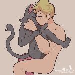 2024 animated anthro carrying_another carrying_partner duo felid feline female female_penetrated kissing looking_at_another looking_at_partner male male/female male_penetrating mammal nude open_mouth penetration sex simple_background sonofan tongue tongue_out vaginal vaginal_penetration