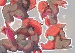  &lt;3 2020 ? agitype01 anthro anus balls bent_over bodily_fluids butt claws erection finger_claws genital_fluids genitals green_eyes grey_background hair hi_res humanoid_genitalia humanoid_penis long_hair long_penis male nintendo penis pok&eacute;mon pok&eacute;mon_(species) precum precum_on_finger precum_string presenting presenting_anus presenting_hindquarters red_claws red_hair sharp_teeth simple_background sitting solo spread_butt spread_legs spreading teeth toe_claws tongue tongue_out video_games zoroark 