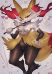  &lt;3 2020 anthro blush braixen breasts canid canine choker ear_tuft female fluffy fluffy_tail genitals girlsay hi_res inner_ear_fluff jewelry looking_at_viewer mammal necklace nintendo nipples open_mouth patreon pok&eacute;mon pok&eacute;mon_(species) pussy small_breasts solo stick text thick_thighs tuft url video_games wide_hips 